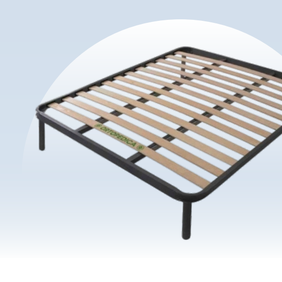 🪵 Rete a Doghe Strette Ortopedica a Doppio Rinforzo