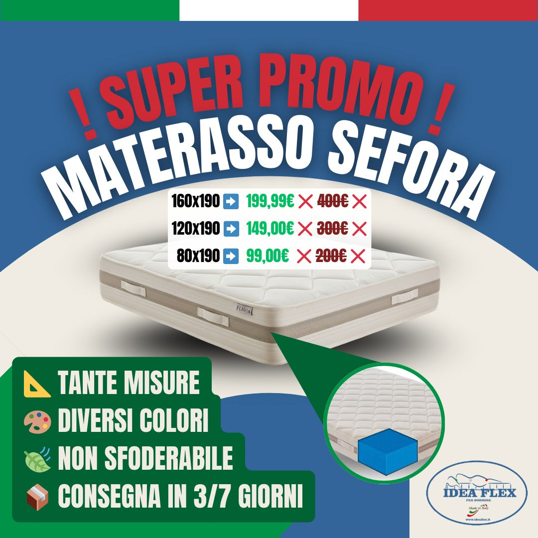 PROMO 💤 SEFORA H22 – Comfort e Sostegno Naturale